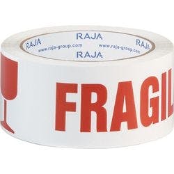 RAJA Signalklebeband Rot, Weiß 50 mm (B) x 66 m (L) PP (Polypropylen) 6 Stück Produktbild
