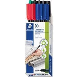 STAEDTLER Lumocolor OHP-Marker Rundspitze Fein Farbig sortiert Nachfüllbar 10 Stück Produktbild