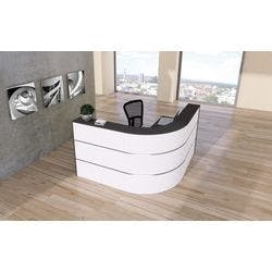 Kerkmann Empfangstisch Anthrazit, Weiß 1.800 x 950 x 1.100 mm Produktbild
