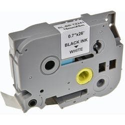 P-touch Beschriftungsband Kompatibel Brother TZe-241 5BRT241-WT Selbsthaftend Schwarz auf Weiß 18 mm x 8 m Produktbild