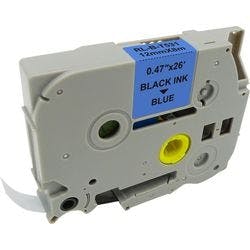 P-touch Beschriftungsband Kompatibel Brother TZe-531 5T531-WT Selbsthaftend Schwarz auf Blau 12 mm x 8 m Produktbild