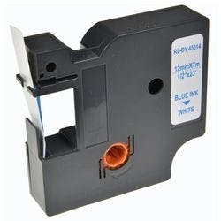 D1 S0720540 / 45014 Kompatibles Dymo Beschriftungsband Selbstklebend Blau auf Weiß 12 mm x 7 m Produktbild