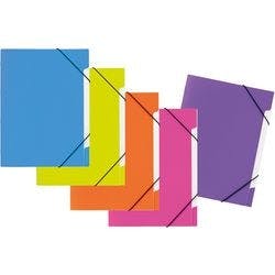 PAGNA Fächermappe DIN A4 Unbeschriftet Polypropylen 5 Fächer Mehrfarbig 24,5 (B) x 4 (T) x 32 (H) cm 5 Stück Produktbild