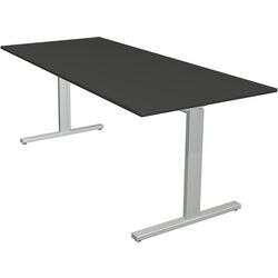 Kerkmann Form 2 Schreibtisch Rechteckig Anthrazit T-Fuß 1.800 (B) x 800 (T) x 820 (H) mm Produktbild