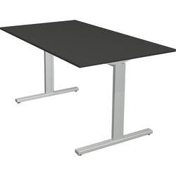Kerkmann Form 2 Schreibtisch Rechteckig Anthrazit T-Fuß 1.400 (B) x 800 (T) x 820 (H) mm Produktbild