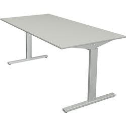 Kerkmann Form 2 Schreibtisch Rechteckig Hellgrau T-Fuß 1.600 (B) x 800 (T) x 820 (H) mm Produktbild