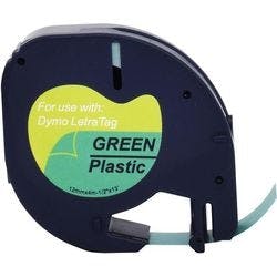 LT Beschriftungsband Kompatibel DYMO 91224 RL-D-91224 Slelbsthaftend Grün 12 mm x 4 m Produktbild