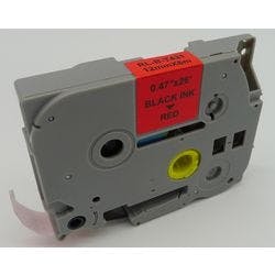 P-touch Beschriftungsband Kompatibel Brother TZe-431 5BRT431 Haftend Schwarz auf Rot 9 mm x 8 m Produktbild