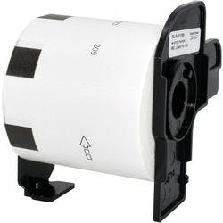QL Etikettenrolle Kompatibel Brother DK-11209 5BR11209 Selbsthaftend Schwarz auf Weiß 90 x 91 mm 800 Etiketten Produktbild