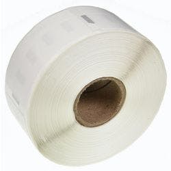 LW Etikettenrolle Kompatibel DYMO 11355 5D11355-WT Selbsthaftend Schwarz auf Weiß 72 mm 500 Etiketten Produktbild