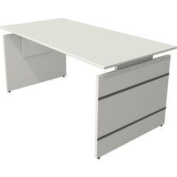 Kerkmann Form 4 Höhenverstellbar Schreibtisch Rechteckig Weiß Wange 1.600 (B) x 800 (T) x 760 (H) mm Produktbild
