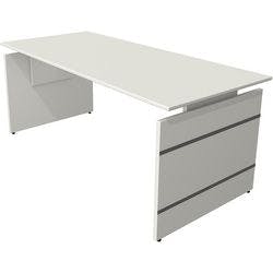 Kerkmann Form 4 Höhenverstellbar Schreibtisch Rechteckig Weiß Wange 1.800 (B) x 800 (T) x 760 (H) mm Produktbild
