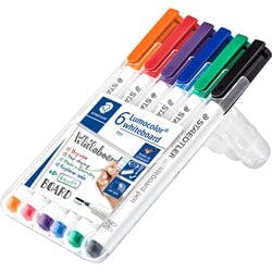 STAEDTLER Marker 301 Filzspitze 1 mm Farbig sortiert 6 Stück Produktbild
