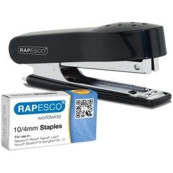 Rapesco Mini Heftgerät 10 Halbstreifen 12 Blatt Schwarz 10/4 ABS (Acrylnitril-Butadien-Styrol), Metall Produktbild