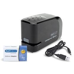 Rapesco Automatic Heftgerät 626EL Halbstreifen 15 Blatt Schwarz 26/6 ABS (Acrylnitril-Butadien-Styrol) Produktbild