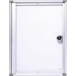Maul MAULextraslim Abschließbarer Schaukasten Magnetisch 1 x A4 Zum Hängen Abschließbar Innen 27 (B) x 35,1 (H) cm Silber Produktbild