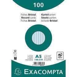 Exacompta Karteikarten 10818SE DIN A5 Himmelblau 15 x 21,2 x 2,5 cm 10 Stück Produktbild