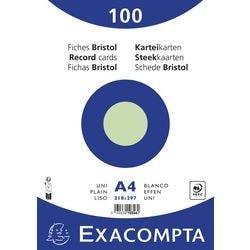 Exacompta Karteikarten 10346E DIN A4 Grün 21 x 29,7 x 2,3 cm 10 Stück Produktbild