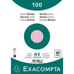 Exacompta Karteikarten 10838SE DIN A5 Rosa 15 x 21,2 x 2,5 cm 10 Stück Produktbild