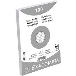 Exacompta Karteikarten 10208E DIN A5 Weiß 15 x 21,2 x 2,5 cm 10 Stück Produktbild