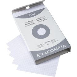 Exacompta Karteikarten 13202E 100 x 150 mm Weiß 10,2 x 15,3 x 2,5 cm 10 Stück Produktbild