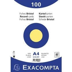 Exacompta Karteikarten 10326E DIN A4 Gelb 21 x 29,7 x 2,3 cm 10 Stück Produktbild
