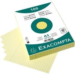 Exacompta Karteikarten 10828SE DIN A5 Gelb 15 x 21,2 x 2,5 cm 10 Stück Produktbild