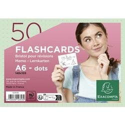 Exacompta Karteikarten 10353E DIN A6 Grün 10,5 x 14,8 x 1,3 cm 19 Stück Produktbild