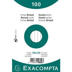 Exacompta Karteikarten 10802X DIN A6 Weiß 10 x 15 x 2,3 cm 20 Stück Produktbild