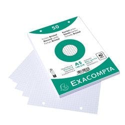 Exacompta Karteikarten 12608E DIN A5 Weiß 15 x 21,2 x 1,1 cm 20 Stück Produktbild
