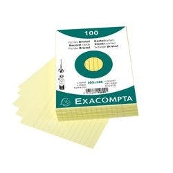 Exacompta Karteikarten 10829SE DIN A6 Gelb 10,7 x 15 x 2,5 cm 20 Stück Produktbild
