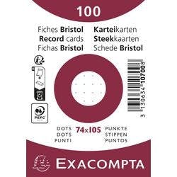 Exacompta Karteikarten 10700SE 74 x 105 mm Weiß 7,4 x 10,5 x 2,5 cm 40 Stück Produktbild