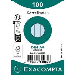 Exacompta Karteikarten 38082SB Himmelblau 5,5 x 7,4 x 2,3 cm 48 Stück Produktbild