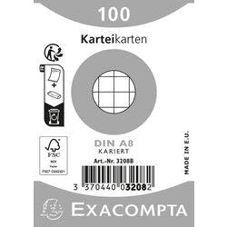 Exacompta Karteikarten 13206E DIN A8 Weiß 5,2 x 7,4 x 2,3 cm 48 Stück Produktbild