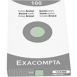 Exacompta Karteikarten 13248E DIN A5 Grün 15 x 21,2 x 2,5 cm Produktbild