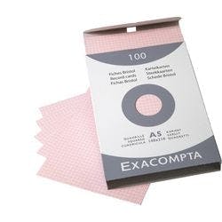 Exacompta Karteikarten 13238E DIN A5 Rosa 15 x 21,2 x 2,5 cm Produktbild