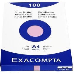 Exacompta Karteikarten 13336E DIN A4 Rosa 21,3 x 30 x 2,5 cm Produktbild