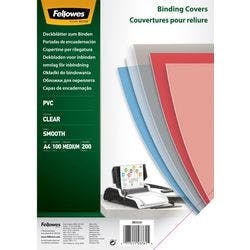 Fellowes Einbanddeckel DIN A4 Transparent PVC (Polyvinylchlorid) 5376102 100 Stück Produktbild