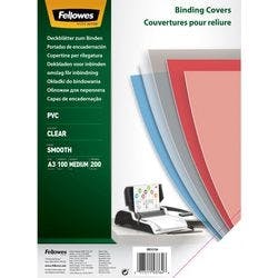 Fellowes Einbanddeckel DIN A3 Transparent PVC (Polyvinylchlorid) 53764 100 Stück Produktbild