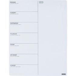 DESQ 4225 Wochenplaner Weiß 30 x 40 cm Produktbild Print Hauptbild L