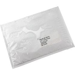 RAJA Luftpolster-Luftpolster-Versandtaschen PE (Polyethylen) Folie Weiß Ohne Fenster 160 (B) x 170 (H) mm Selbstklebend 75 g/m² 100 Stück Produktbild