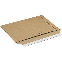 RAJA Rigipack Versandtasche Pappe 360 (B) x 250 (H) mm Braun 100 Stück Produktbild