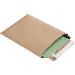 RAJA Versandtasche Pappe 230 (B) x 330 (H) mm Braun 100 Stück Produktbild