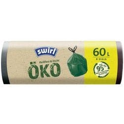 Swirl Müllsäcke 60 L  Schwarz 8 Rollen Produktbild