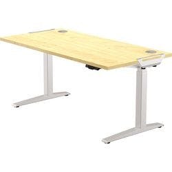 Fellowes Levado Elektrisch Höhenverstellbar Höhenverstellbarer Schreibtisch Ahorn T-Fuß 1.829 (B) x 698 (T) x 1.257 (H) mm MDF (Mitteldichte Faserplatte), PVC (Polyvinylchlorid), Stahl Produktbild