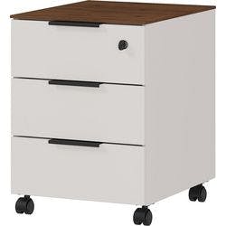 GERMANIA GW-Ancona Rollcontainer 3 Schübe Abschließbar 410 x 510 x 550 mm Walnuss Produktbild
