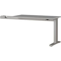 Germania Schreibtisch-Erweiterung 4241-583 Hellgrau, Schwarz 1130 mm (B) x 600 mm (T) x 870 mm (H) Produktbild