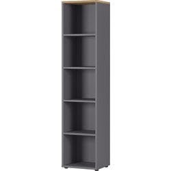 Germania Bücherregal 4234-564 Eiche, Grau 450 mm (B) x 400 mm (T) x 1970 mm (H) Produktbild