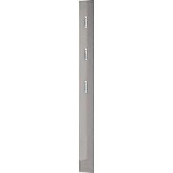 GERMANIA Garderobenständer 3255-186 3 Haken Wandhalterung 15 x 4 x 170 cm Grau Produktbild