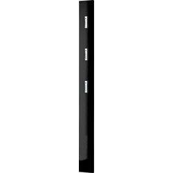 GERMANIA Garderobenständer 3255-83 3 Haken Hochglanz Wandhalterung 15 x 4 x 170 cm Schwarz Produktbild